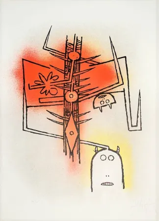 Litografía Lam - Le feu vert