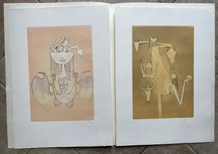 Aguatinta Lam - Le monde magique and La sensualitè de la femme