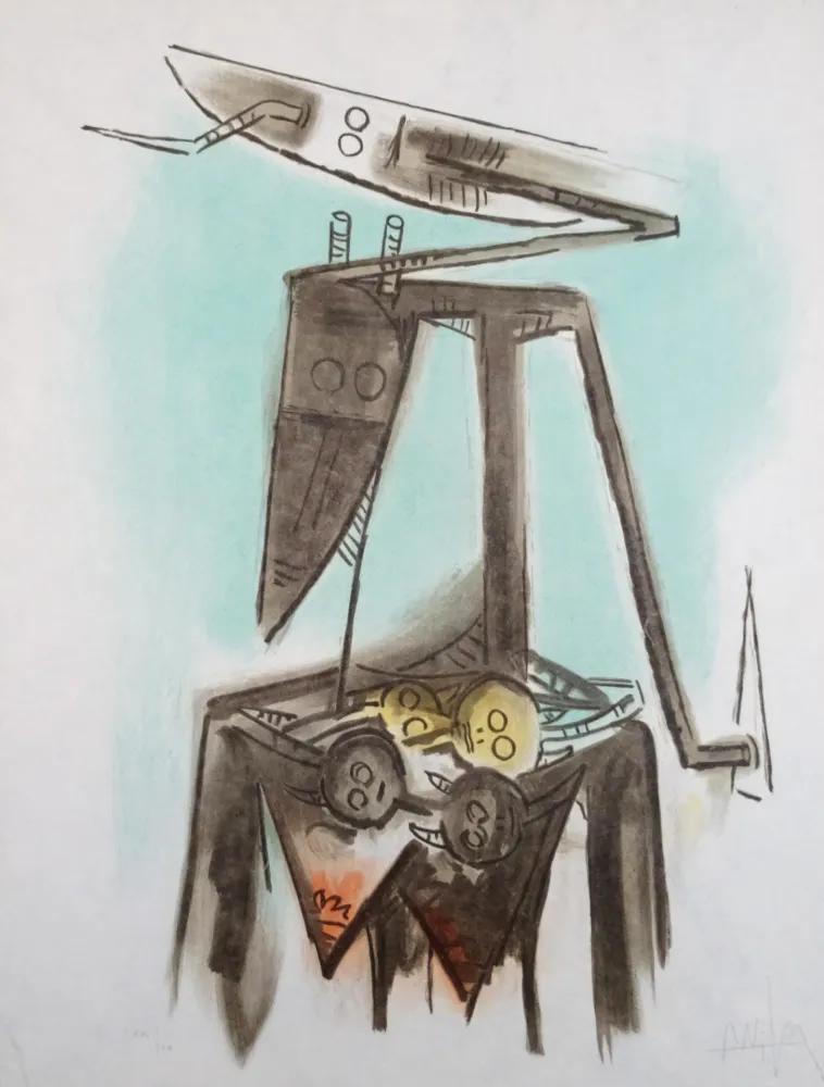 Litografía Lam - Le regard vertical 2