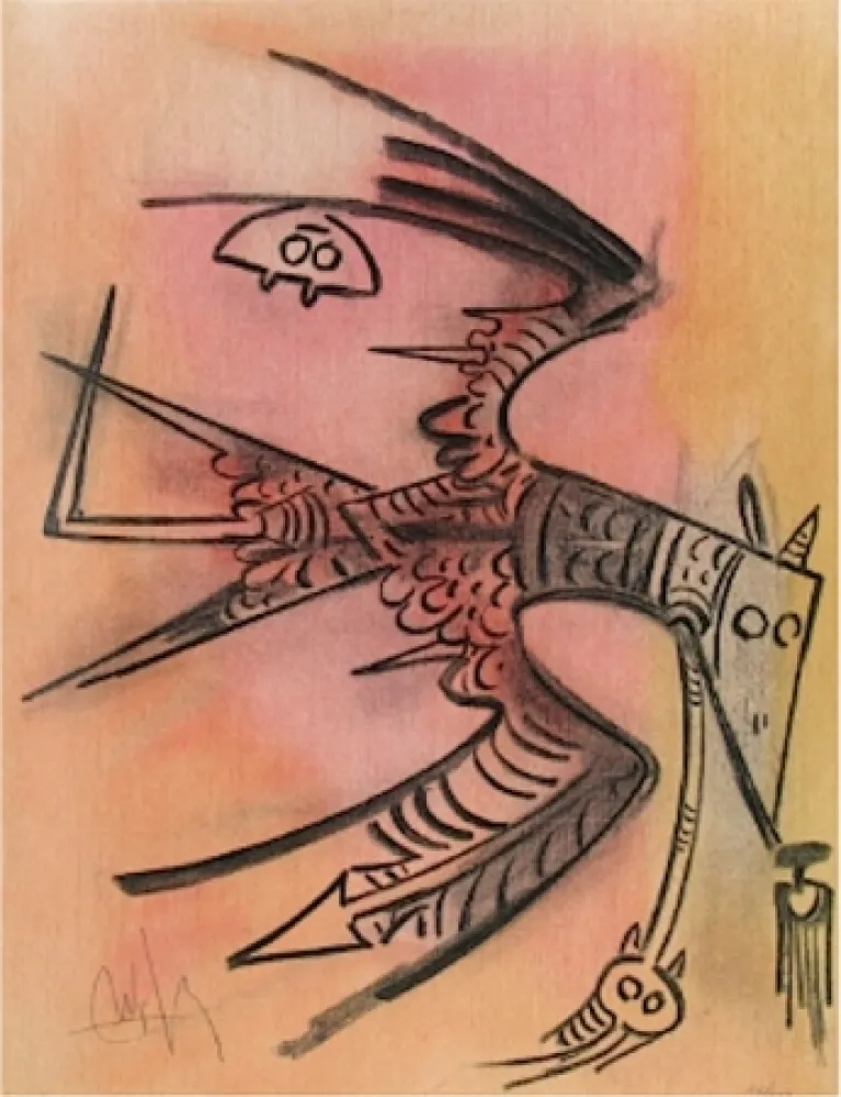 Litografía Lam - Lune Haute, from Pleni Luna 