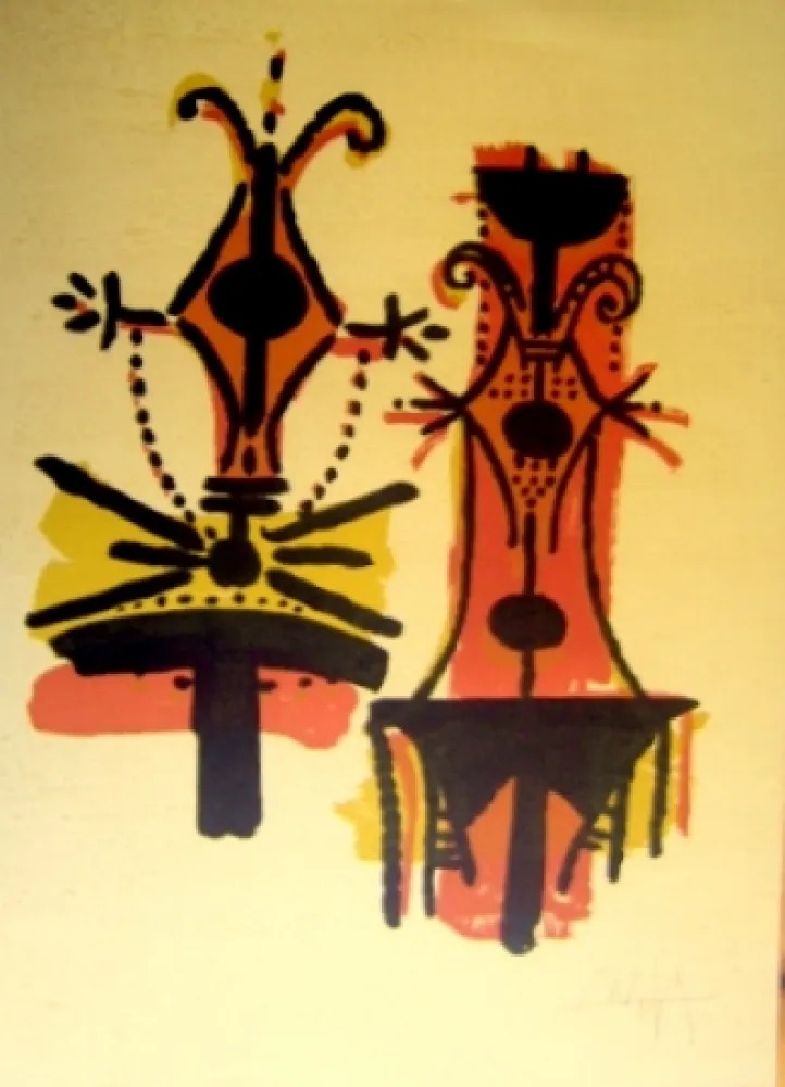 Litografía Lam - Pour Jorn