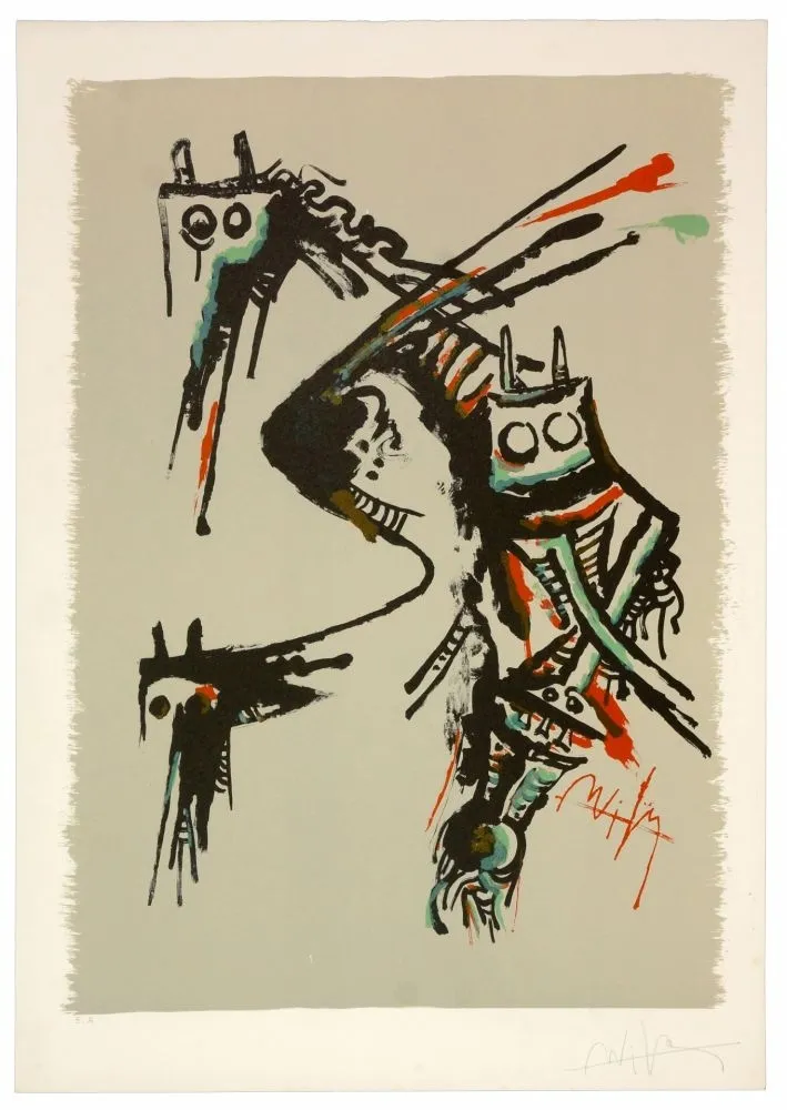 Litografía Lam - Salon de Mai