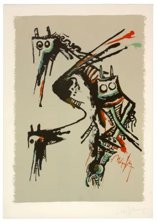 Litografía Lam - Salon de Mai