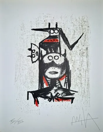 Litografía Lam - Sans titre