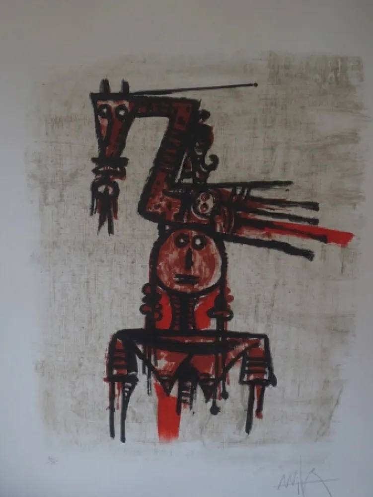 Litografía Lam - Sans titre