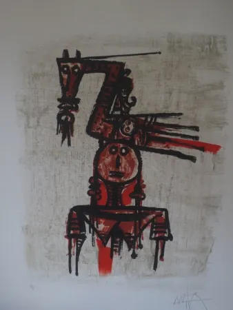 Litografía Lam - Sans titre