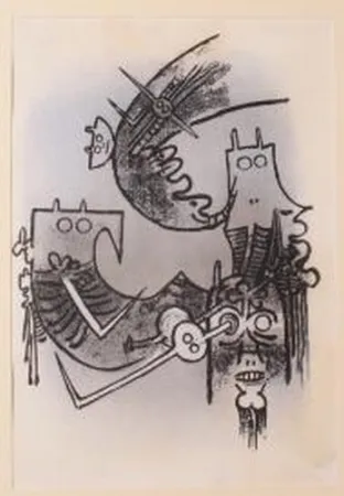 Litografía Lam - SENZA TITOLO