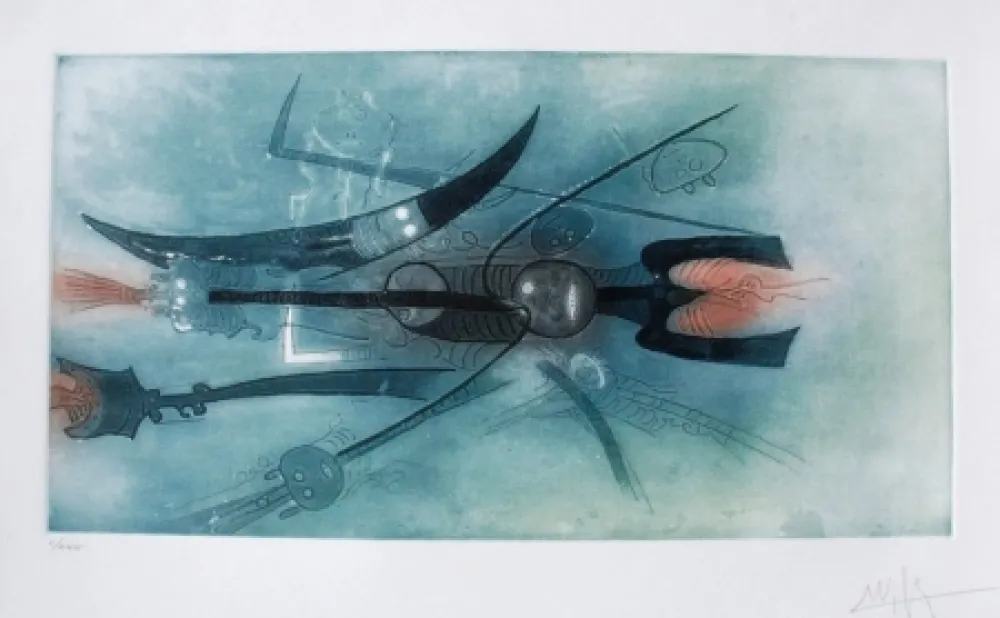 Aguafuerte Y Aguatinta Lam - Senza titolo