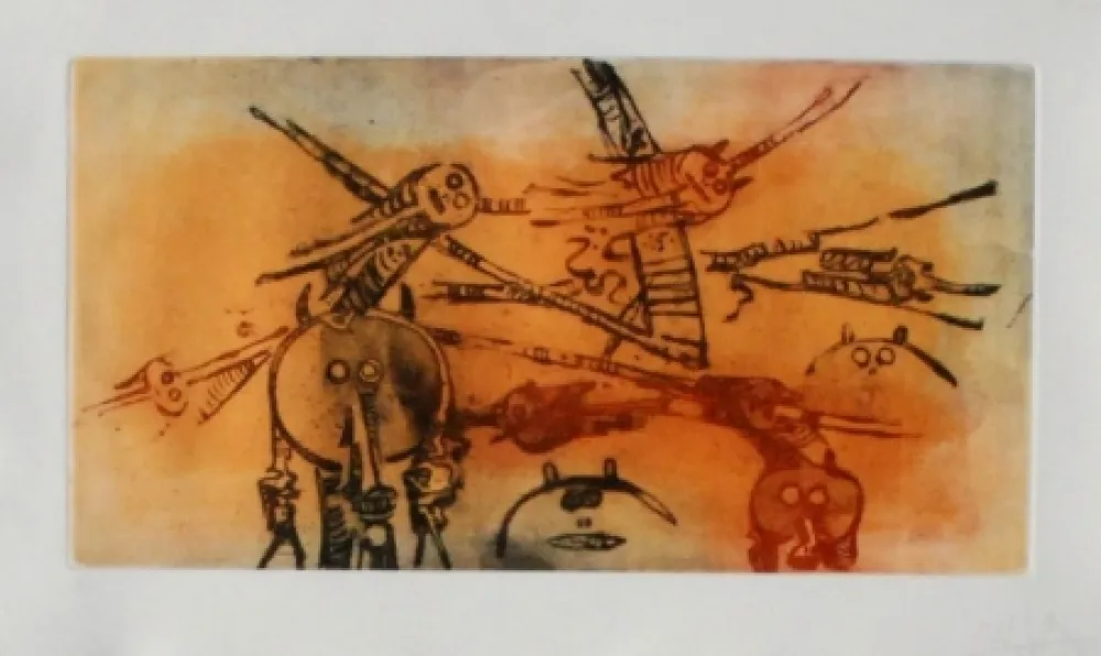 Aguafuerte Y Aguatinta Lam - Senza titolo