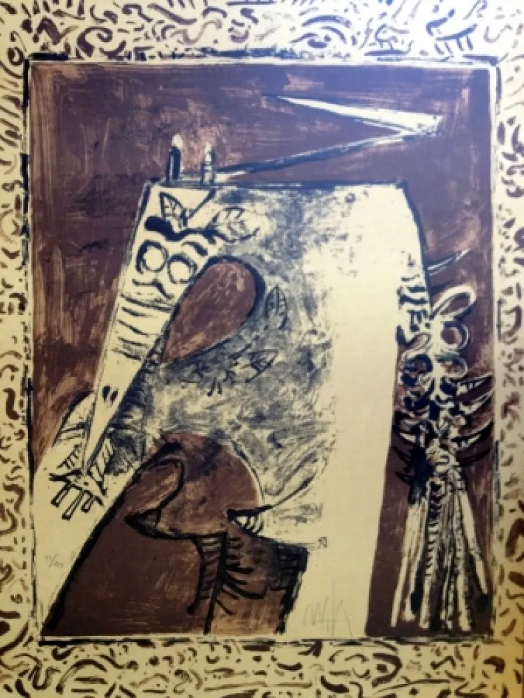 Litografía Lam - S/T