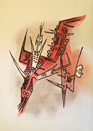 Litografía Lam - Untitled