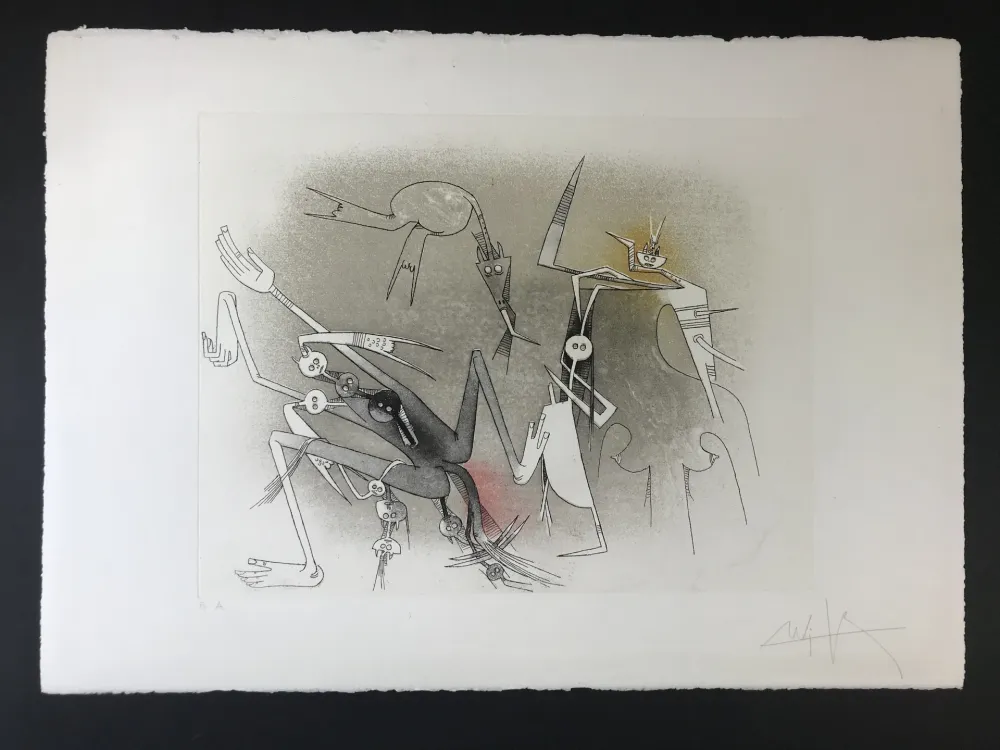 Aguafuerte Y Aguatinta Lam - Untitled from ''Visible invisible folder''