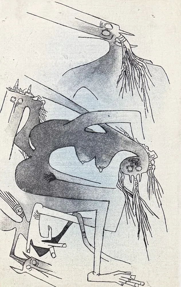 Litografía Lam - Wifredo Lam (1902–1982) – Apostroph’ Apocalypse – Color lithograph on paper – 1967