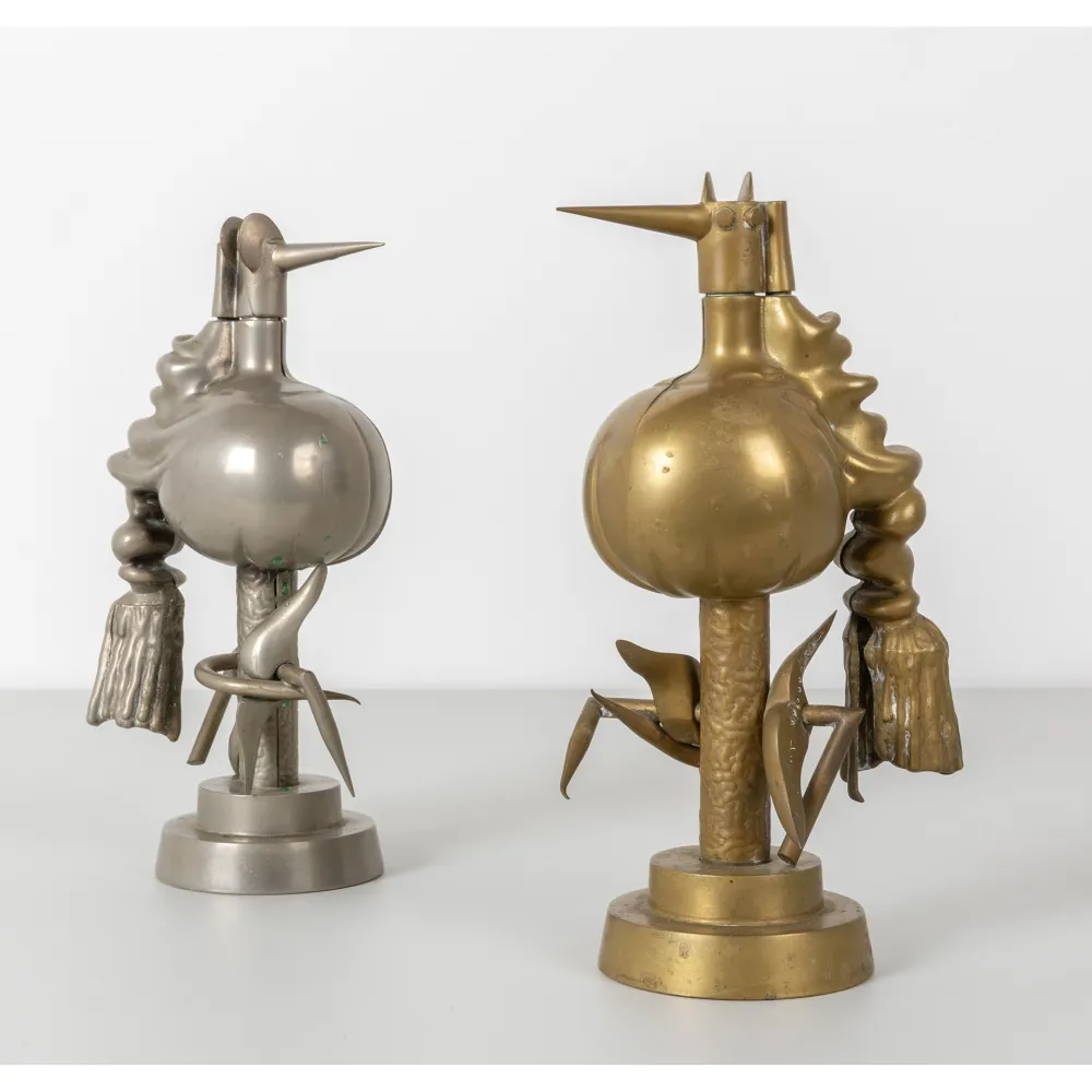 Sin Técnico Lam - Wifredo Lam (1902–1982) - L’Oiseau de fer and L’Oiseau de feu - Brass and chrome