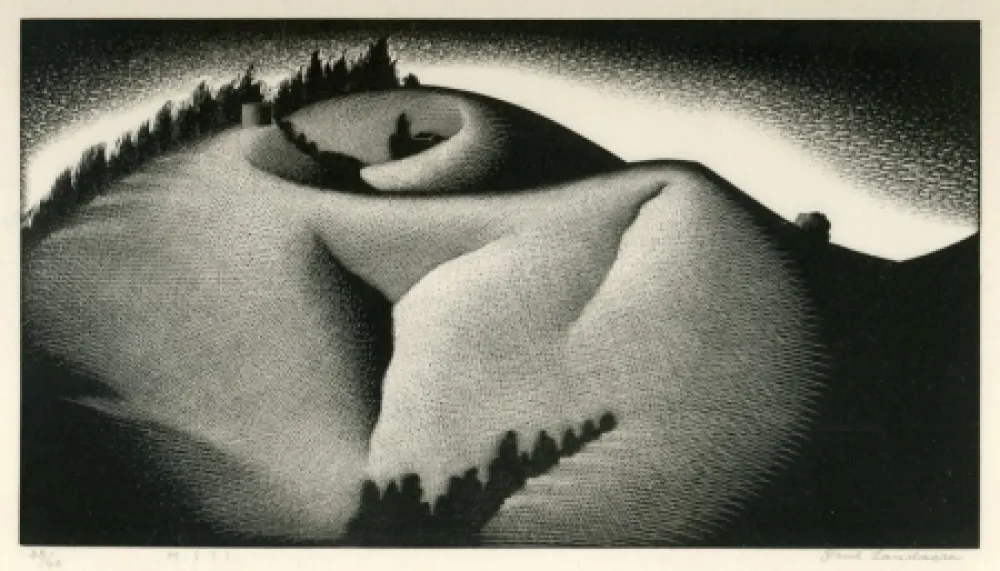 Grabado En Madera Landacre - Hill