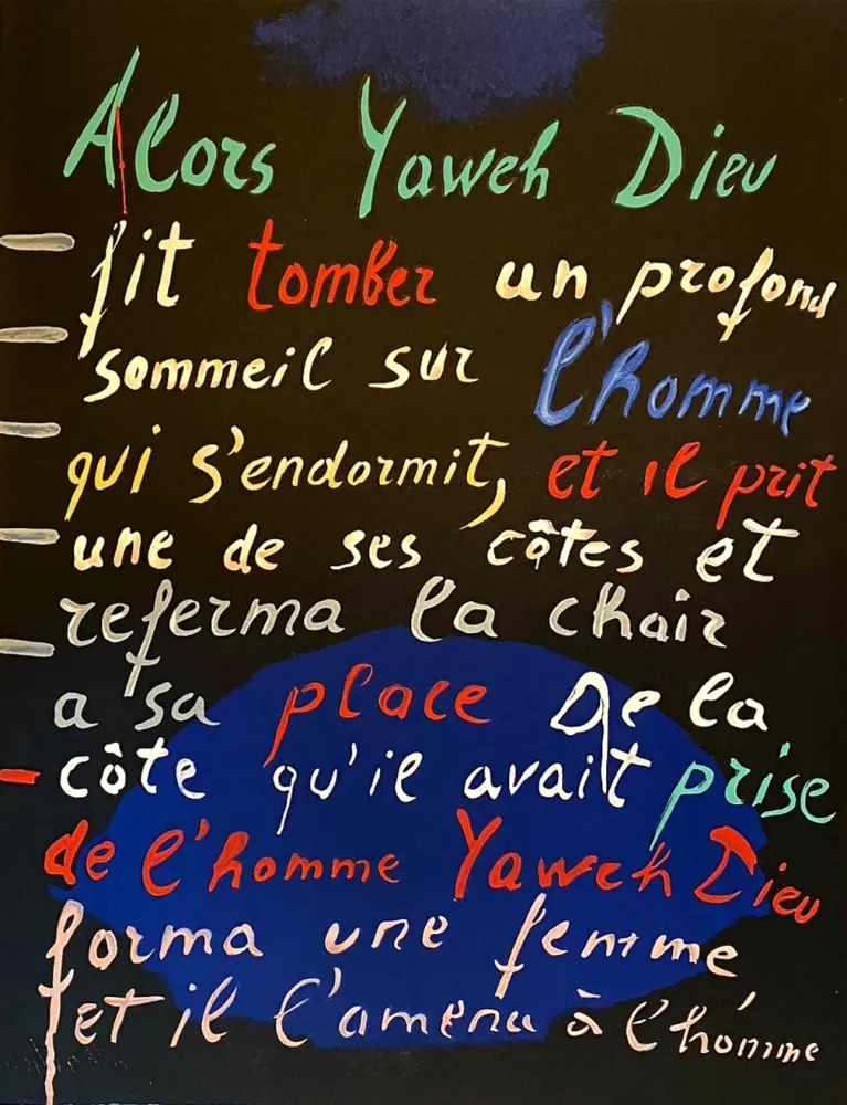 Litografía Lanskoy - Alors Yaweh Dieu