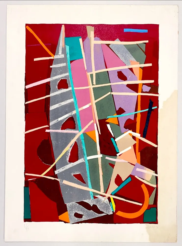 Litografía Lanskoy - Composition