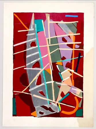 Litografía Lanskoy - Composition