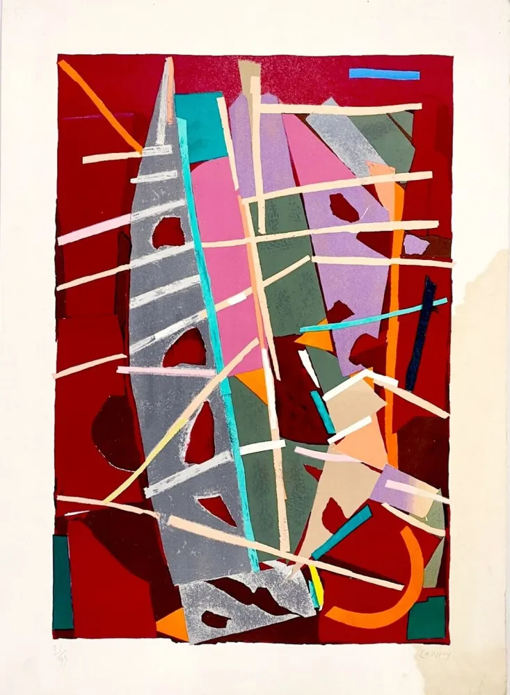 Litografía Lanskoy - Composition