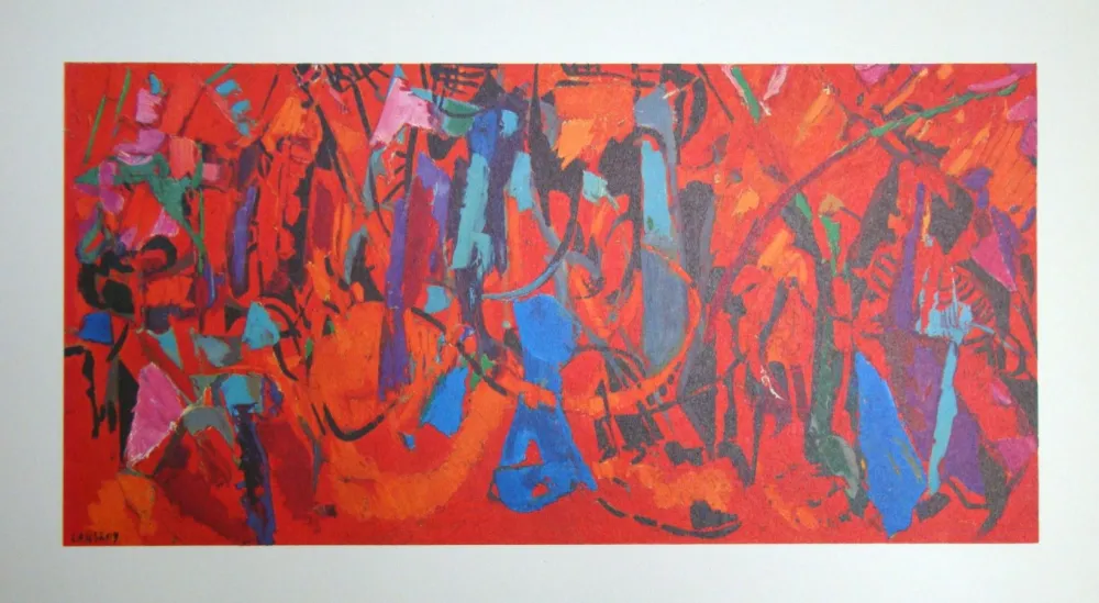 Litografía Lanskoy - Contre-attaque