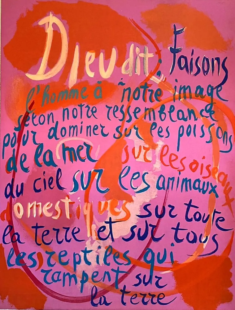 Litografía Lanskoy - Faisons l'homme à notre image