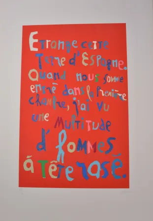 Litografía Lanskoy - Journal d'un fou 