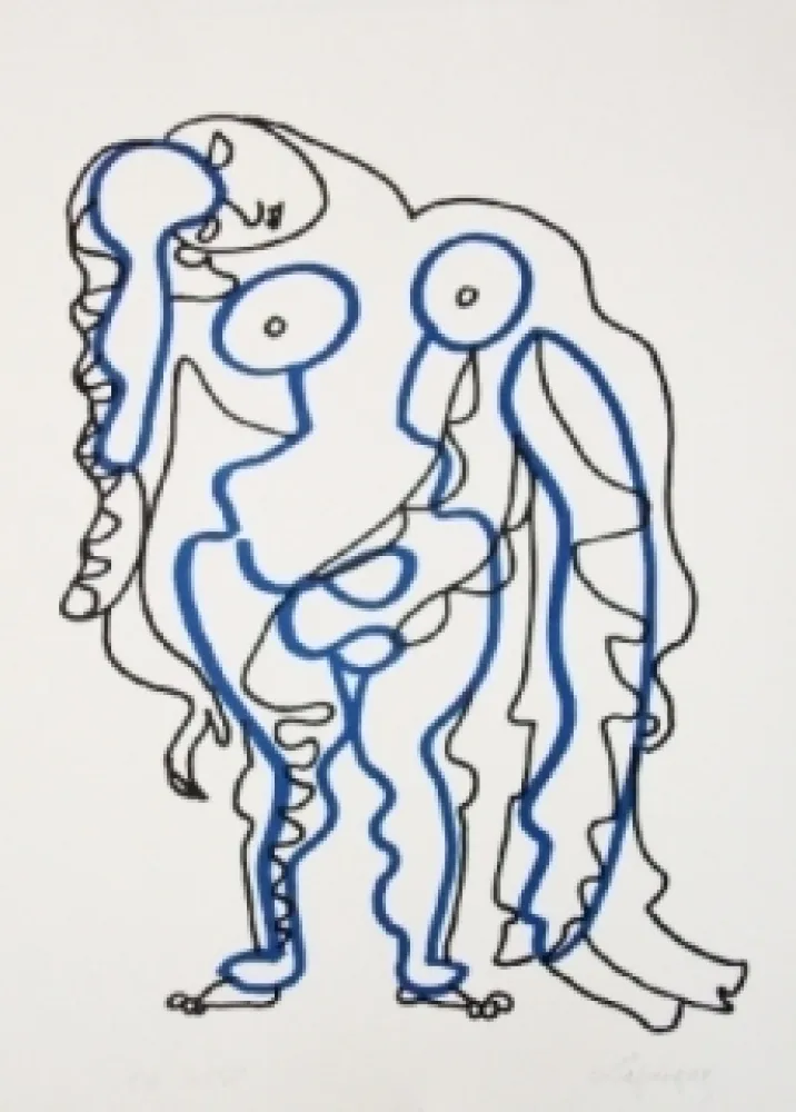 Linograbado Lapicque - La chaire est triste