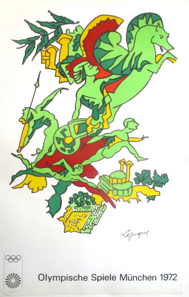 Litografía Lapicque - Olympic Games 1972, original lithograph