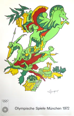 Litografía Lapicque - Olympic Games 1972, original lithograph