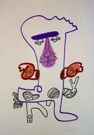 Litografía Lapicque - Partage de midi