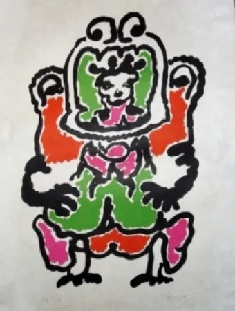 Litografía Lapicque - Quetzalcoalt