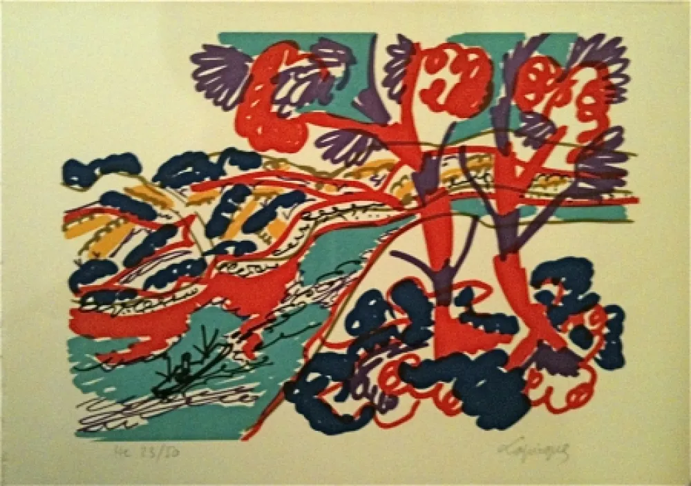 Litografía Lapicque - Sans titre