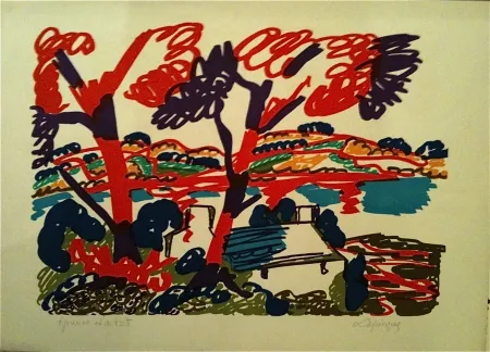 Litografía Lapicque - Sans titre