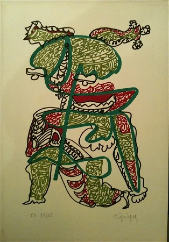 Litografía Lapicque - Sans titre