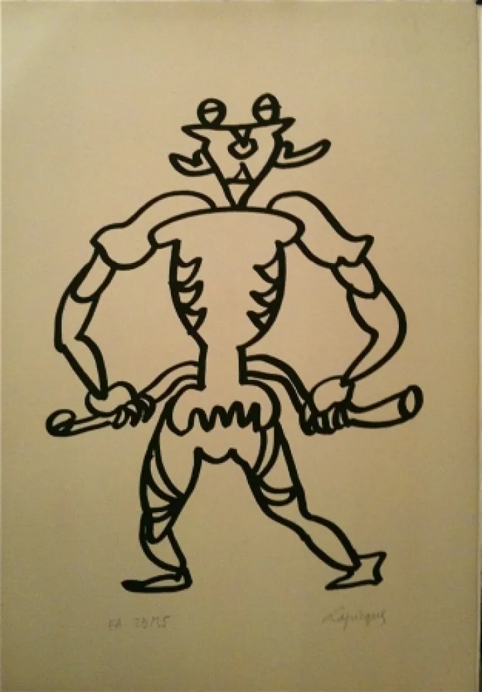 Litografía Lapicque - Sans titre