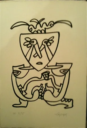 Litografía Lapicque - Sans titre