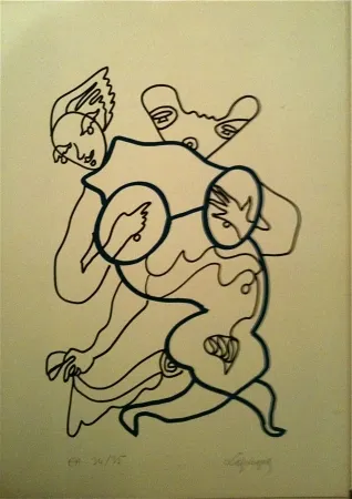 Litografía Lapicque - Sans titre