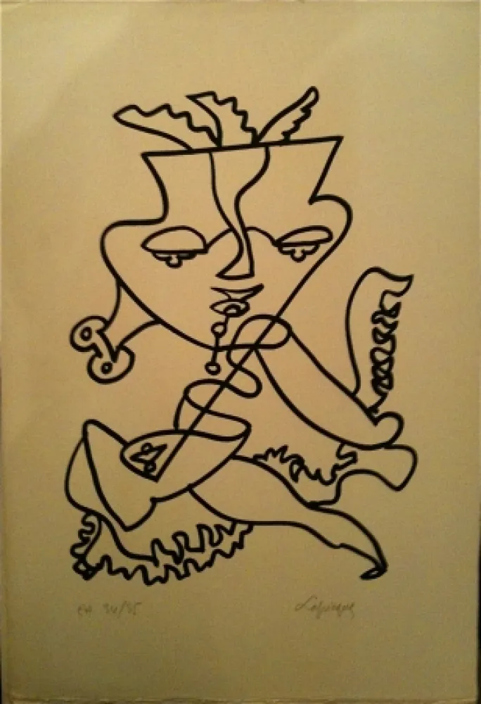 Litografía Lapicque - Sans titre