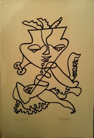 Litografía Lapicque - Sans titre