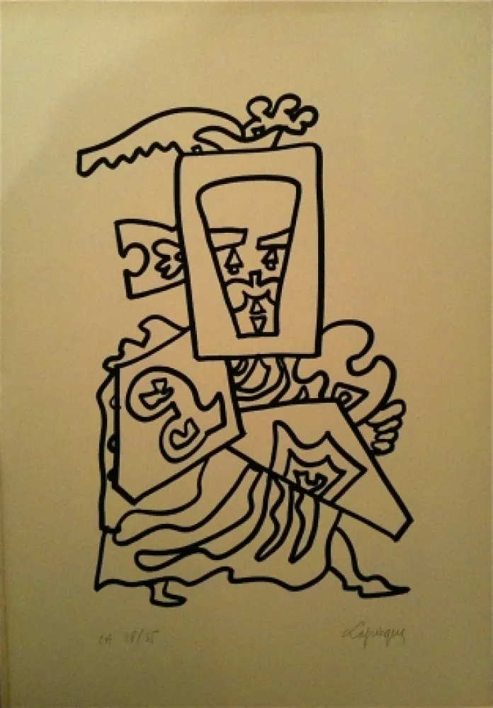 Litografía Lapicque - Sans titre