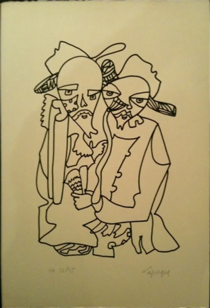 Litografía Lapicque - Sans titre