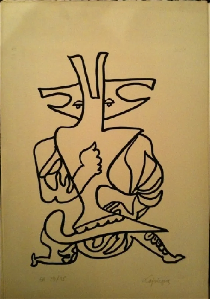 Litografía Lapicque - Sans titre