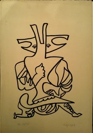 Litografía Lapicque - Sans titre