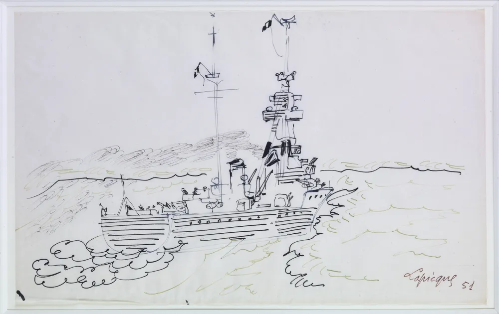 Sin Técnico Lapicque - Unique dessin sur calque