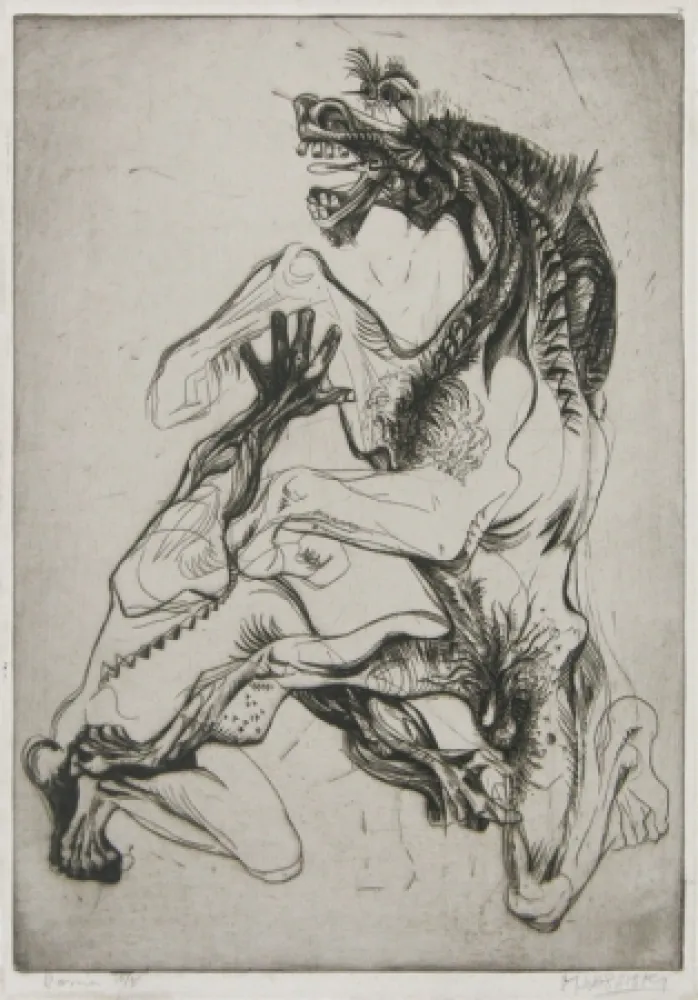 Aguafuerte Lasansky - Doma