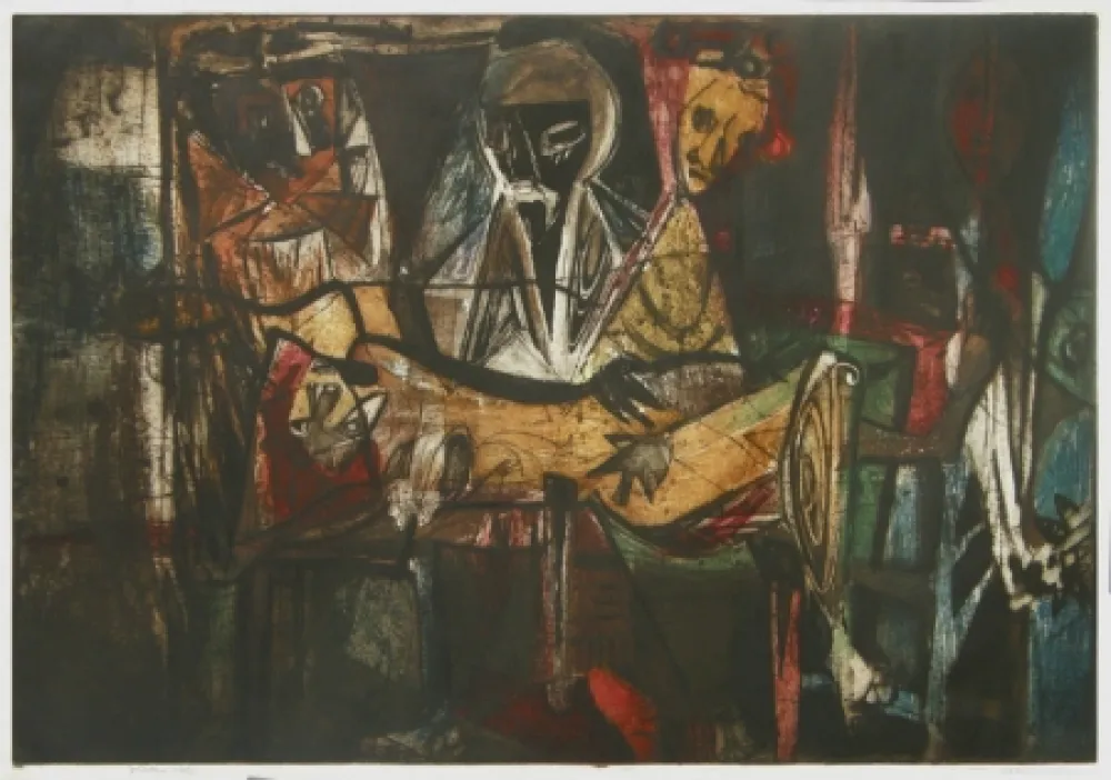 Aguafuerte Lasansky - Pieta