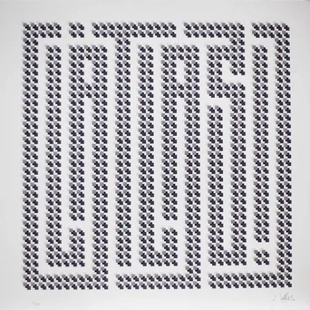 Litografía L'atlas - Squares series #2