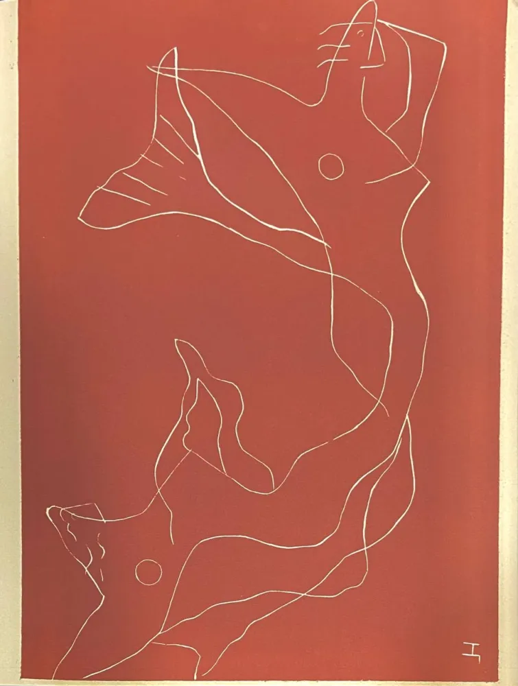 Linograbado Laurens - Deux Sirènes