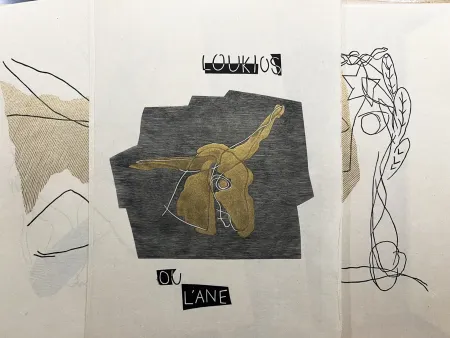 Libro Ilustrado Laurens - LOUKIOS OU L'ÂNE. Gravures de Henri Laurens, 1 des 40 avec suite (1947).