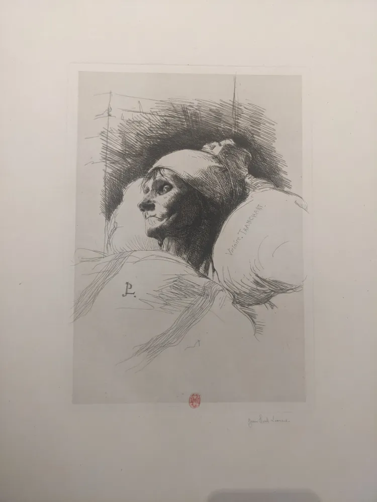 Grabado Laurens - Victoire Tranchart / Tête d'étude